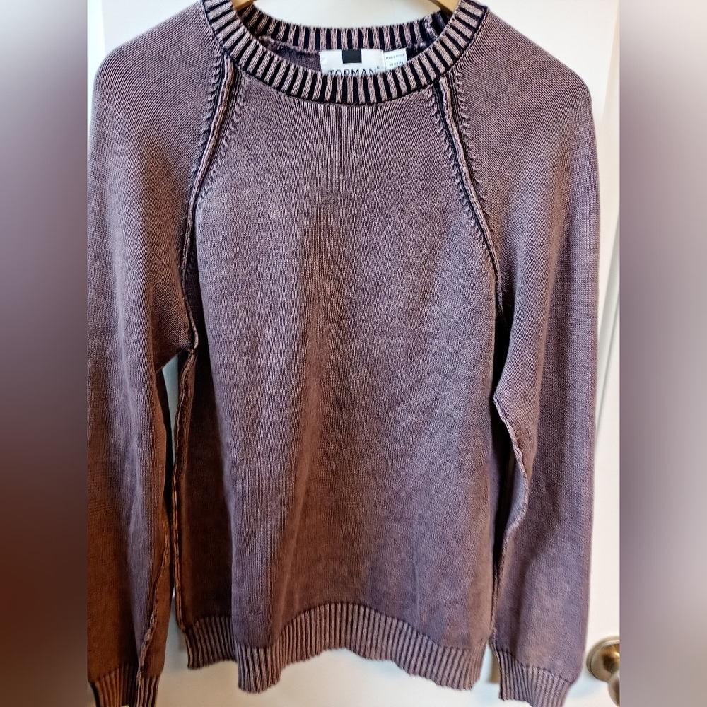 Topman Faded Purple Knit Crewneck Sweater (M)